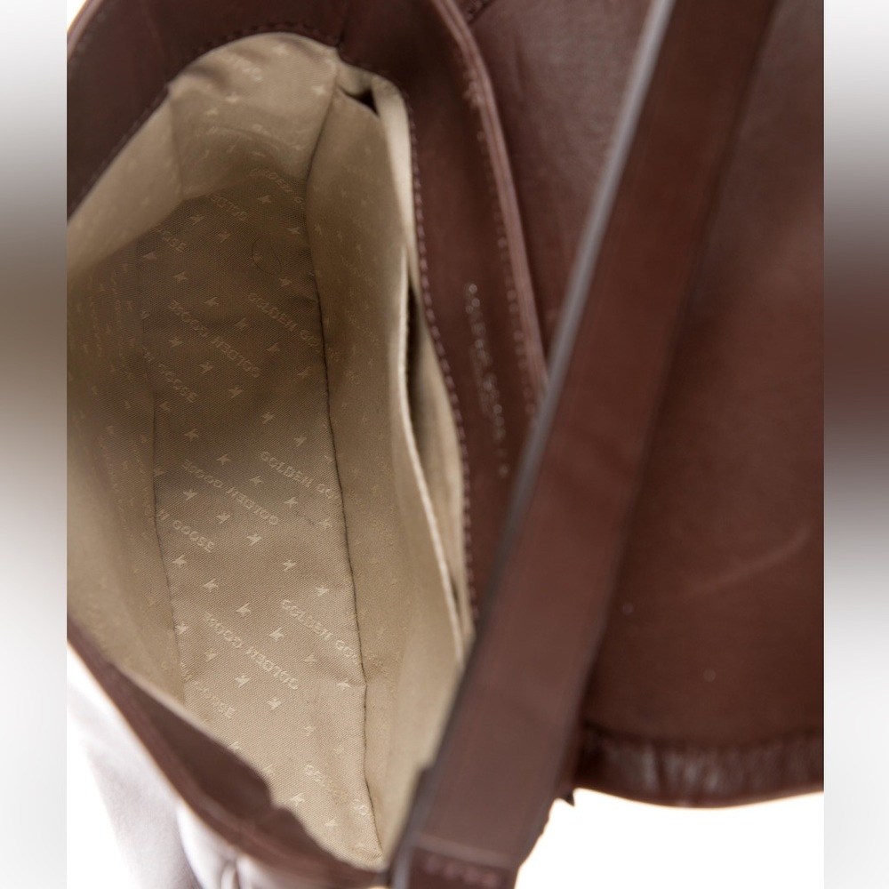 Golden Goose Small Rodeo Bag in Dark Tan Leather - Picture 5 of 14